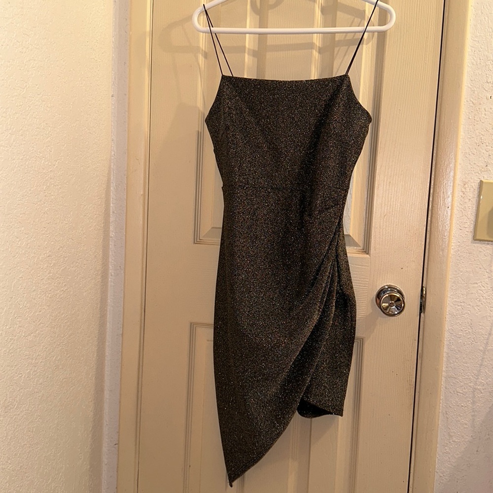 Grey and black sparkly dress